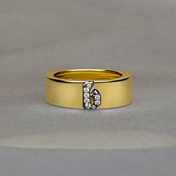 Personalized lab grown diamond ring
