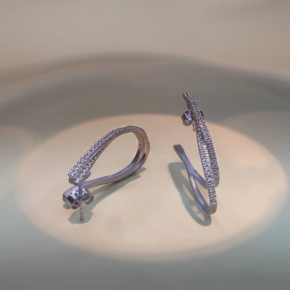 Sterling Silver Soft Petal Earrings