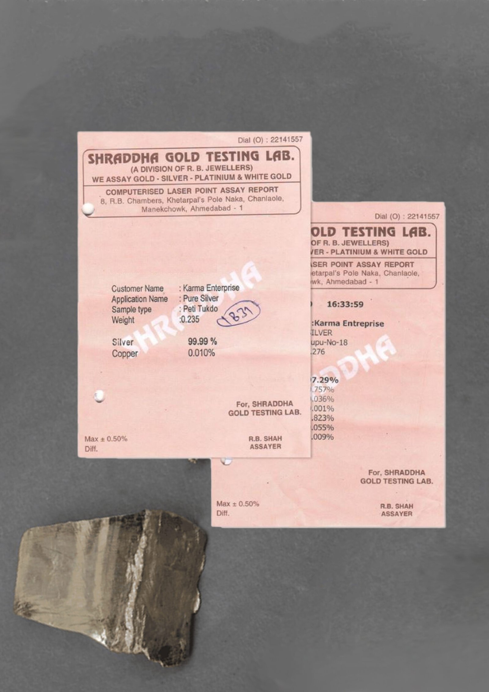 Silver Melting Report