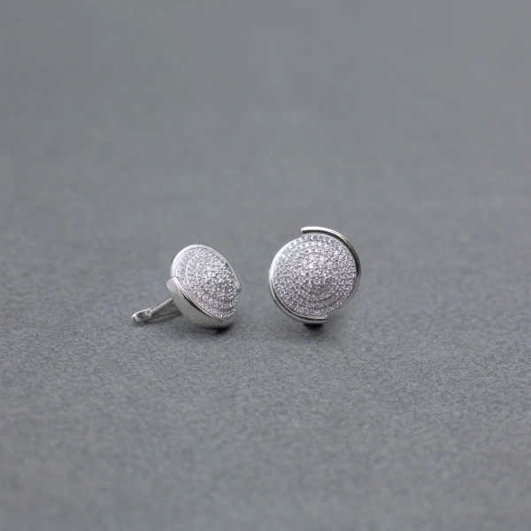 Round Spiral Diamond Earrings – Wholesale & Custom Manufacturing